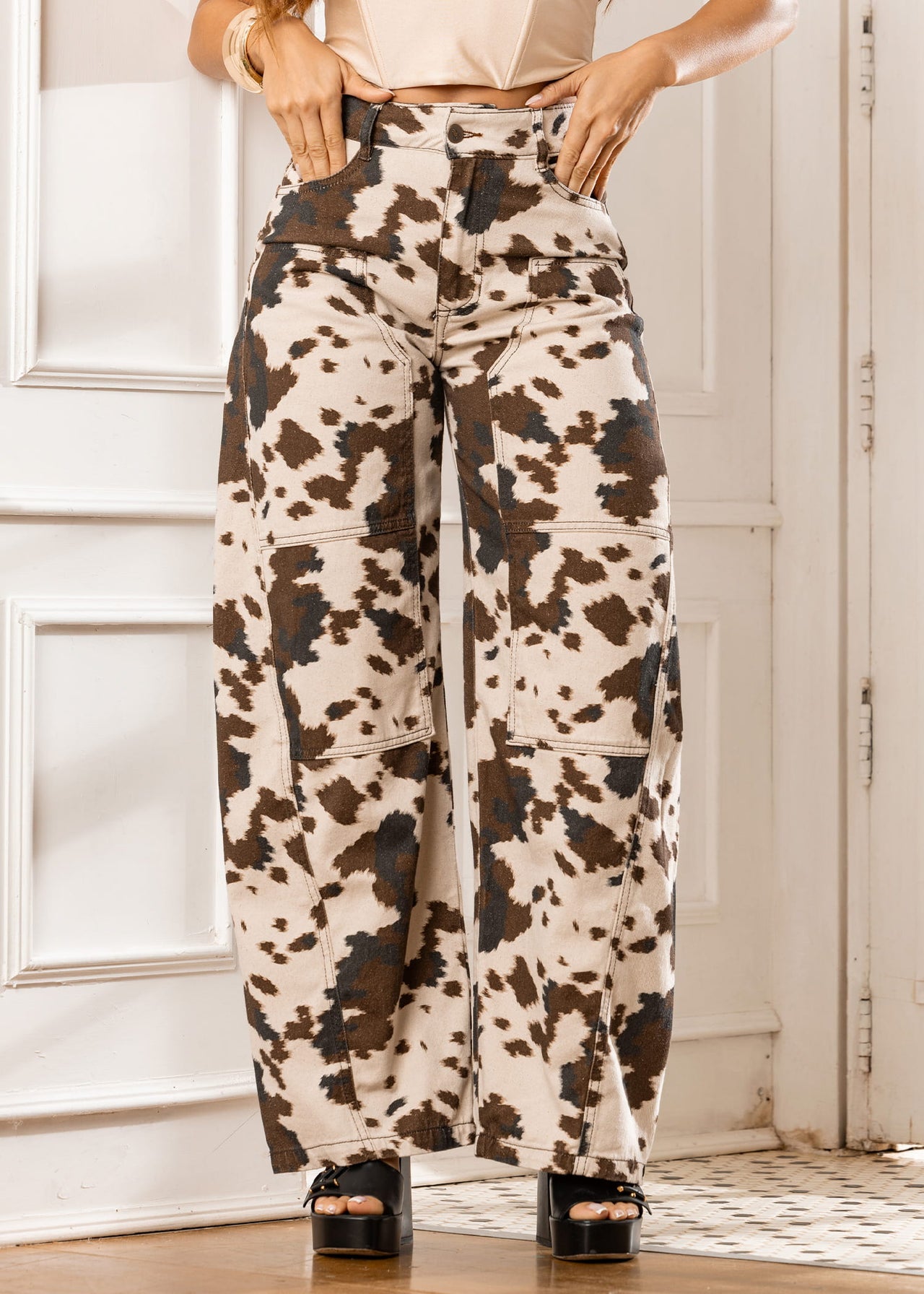 barrel en denim cow