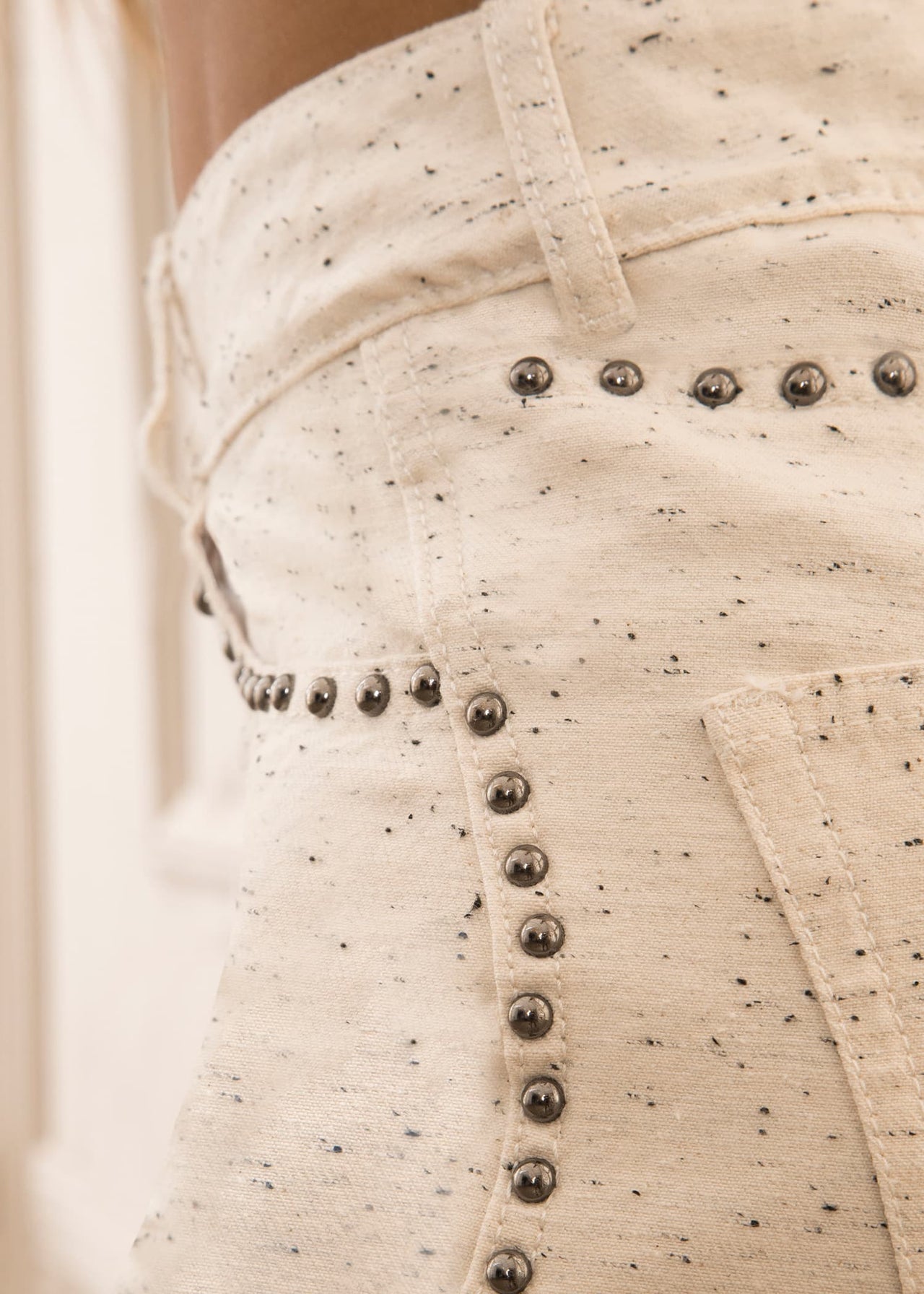 Jean Wide Leg Ondas con taches