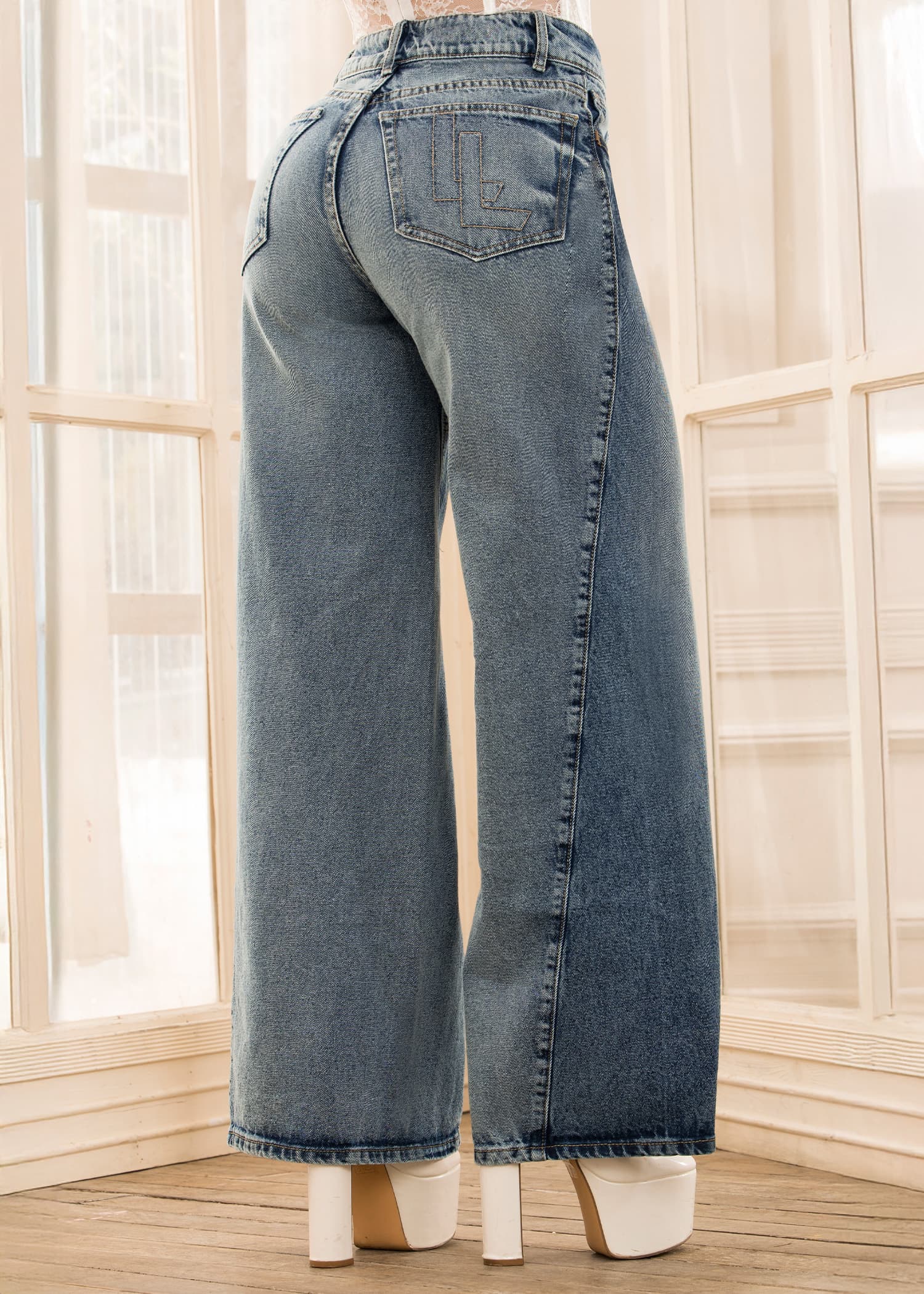 Jean wide leg clásico